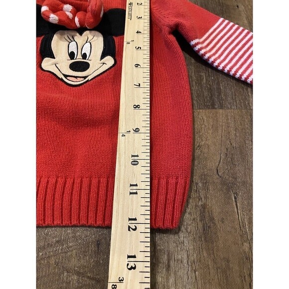 Disney Baby Sweater Girls 12 Months Minnie Mouse Toys R Us 2014 Red & White - Picture 10 of 10